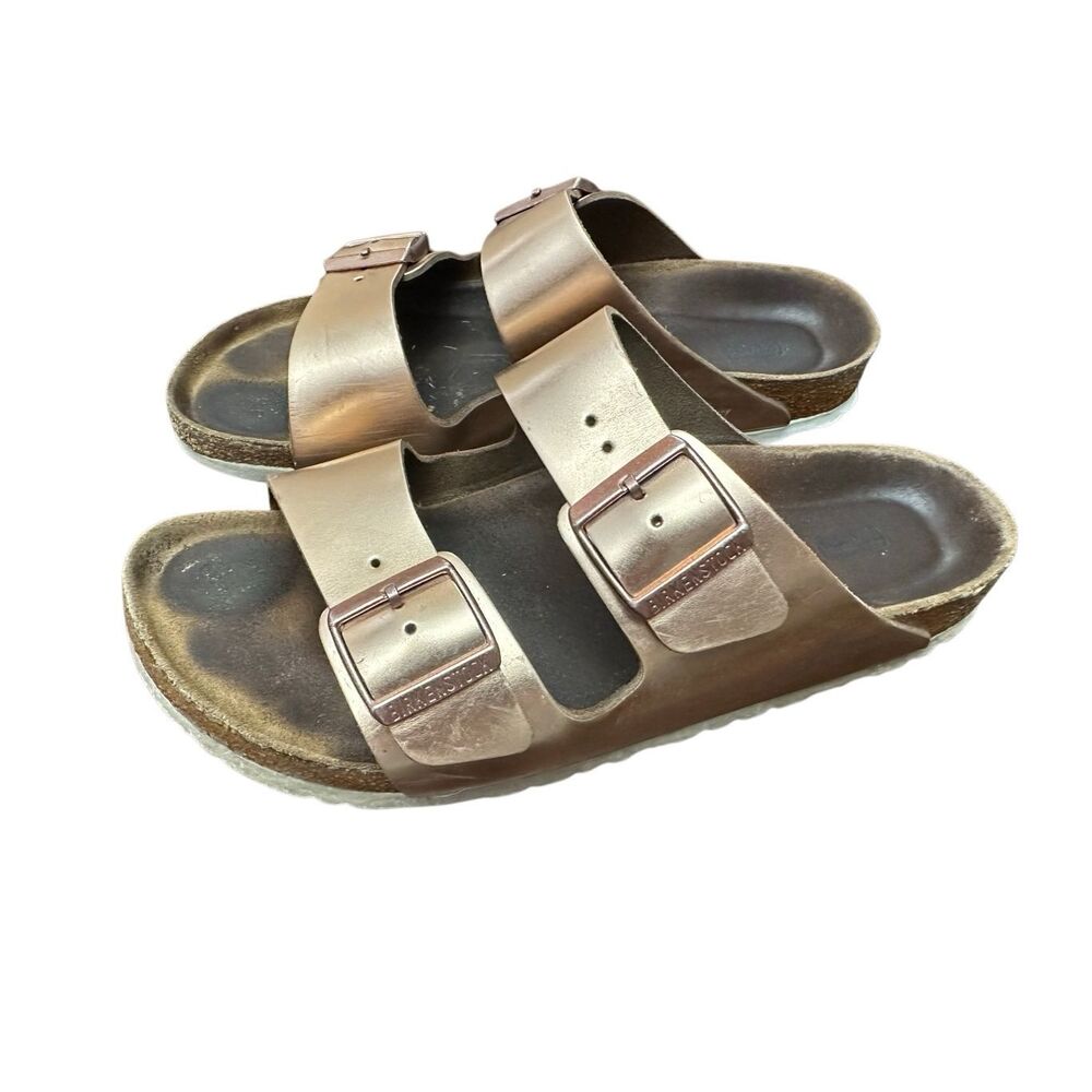 Birkenstock Sandals Flats Metallic Copper Size 41 US10.5